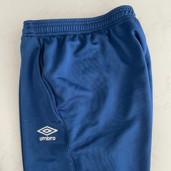 Umbro DG Athletic Pull On Polyester Elasticized Waist Track Pants Blue Sz M - Picture 2 of 14